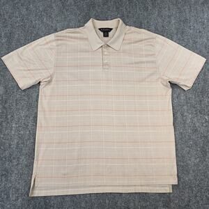 Brooks Brothers Shirt Mens XL Plaid Polo Performance Knit Double Mercerized